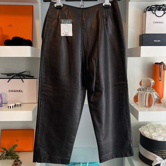 🆕 🖤 DANIER LEATHER PANTS - Picture 5 of 7